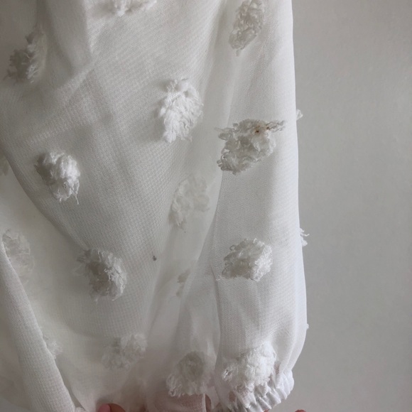 Nasty Gal Ruffle Hem Tie Waist Dobby Mesh Dress - Picture 8 of 8